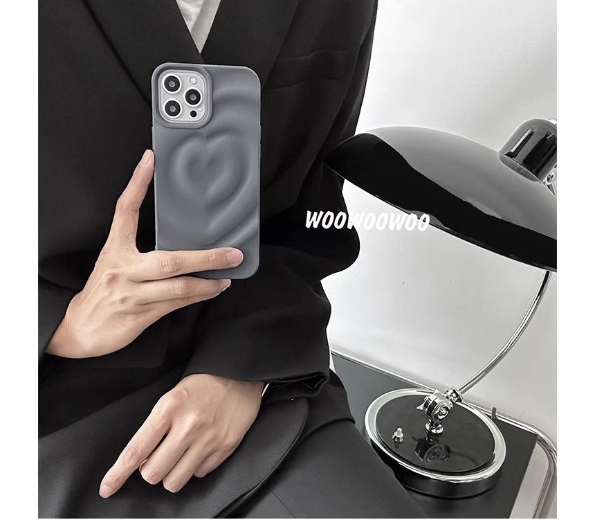 Matte Case Heart Phone