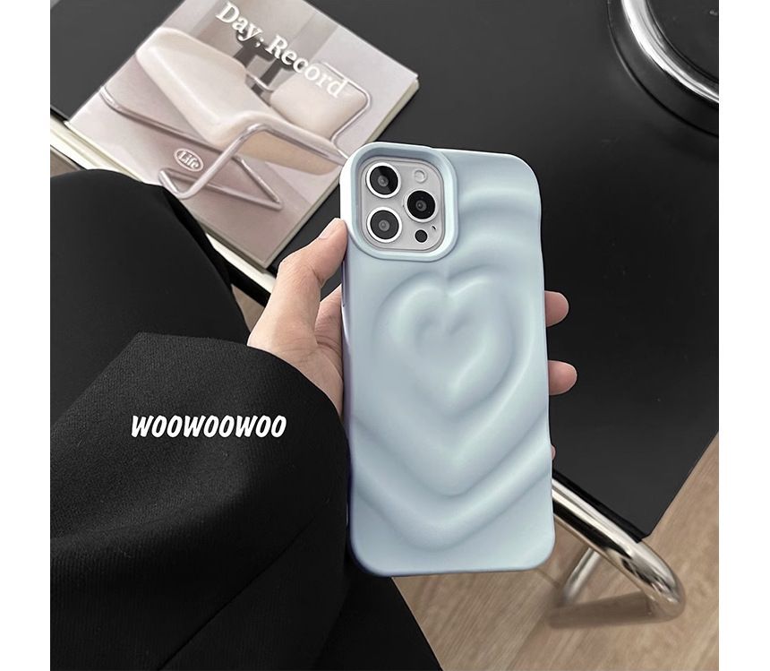 Matte Case Heart Phone
