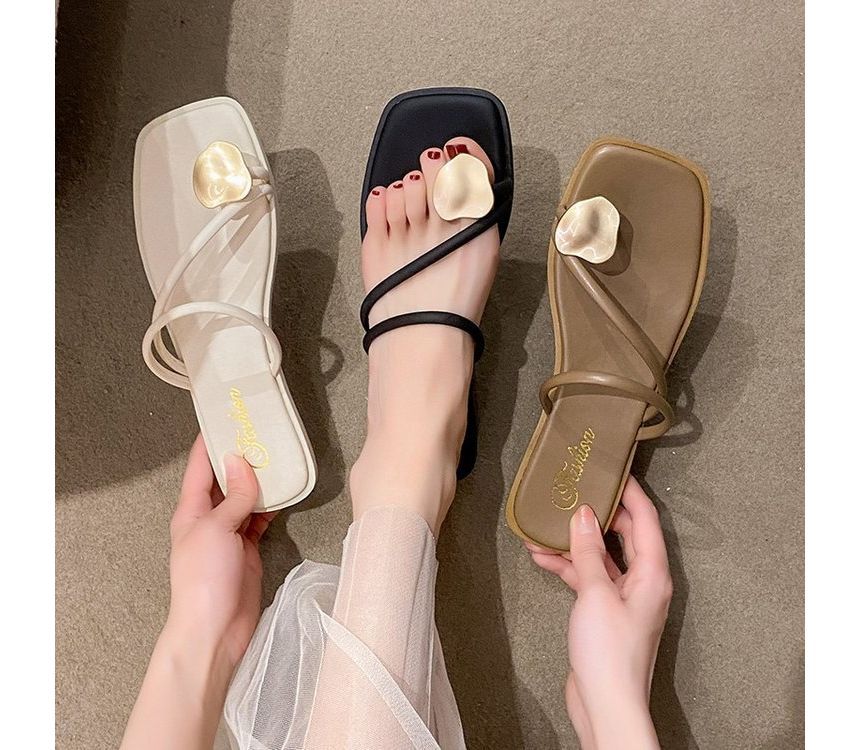 Loop Toe Slide Sandals