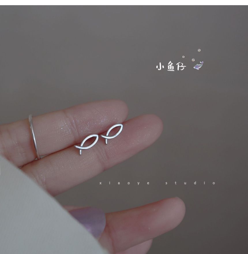 Fish Sterling Silver Earring