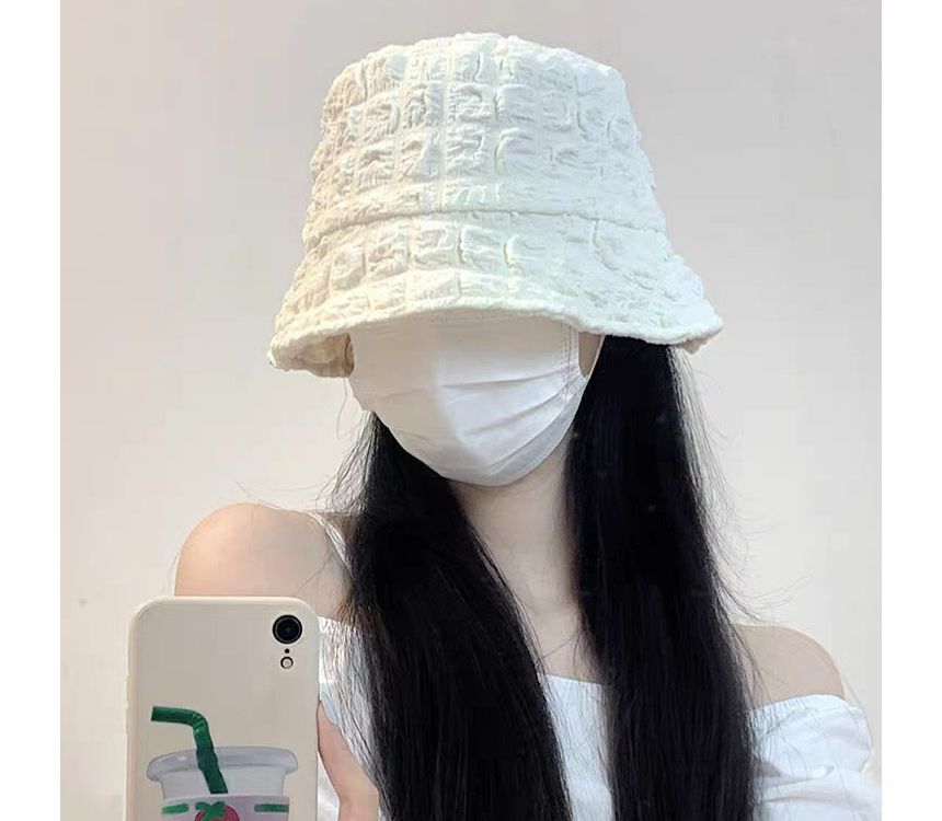 Plain Bucket Hat Puffed