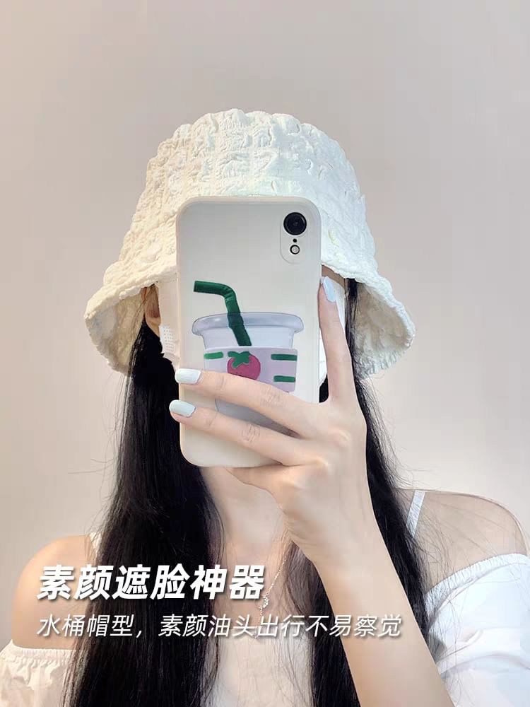 Plain Bucket Hat Puffed