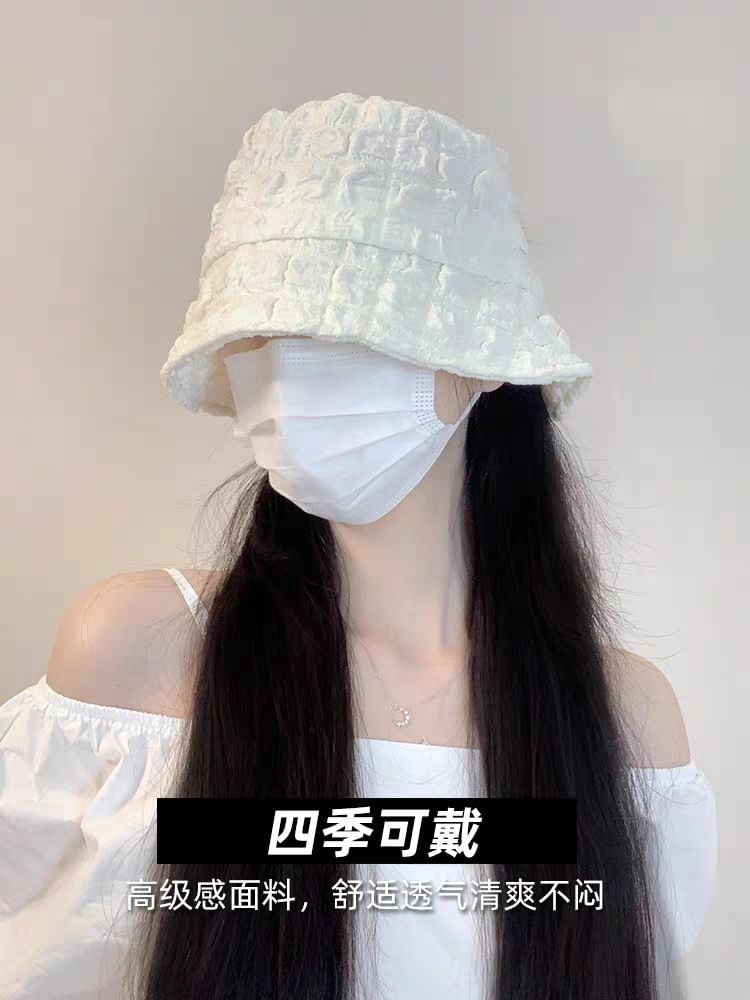 Plain Bucket Hat Puffed