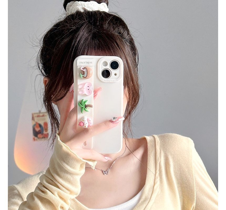 Phone Cartoon Case Strap Hand