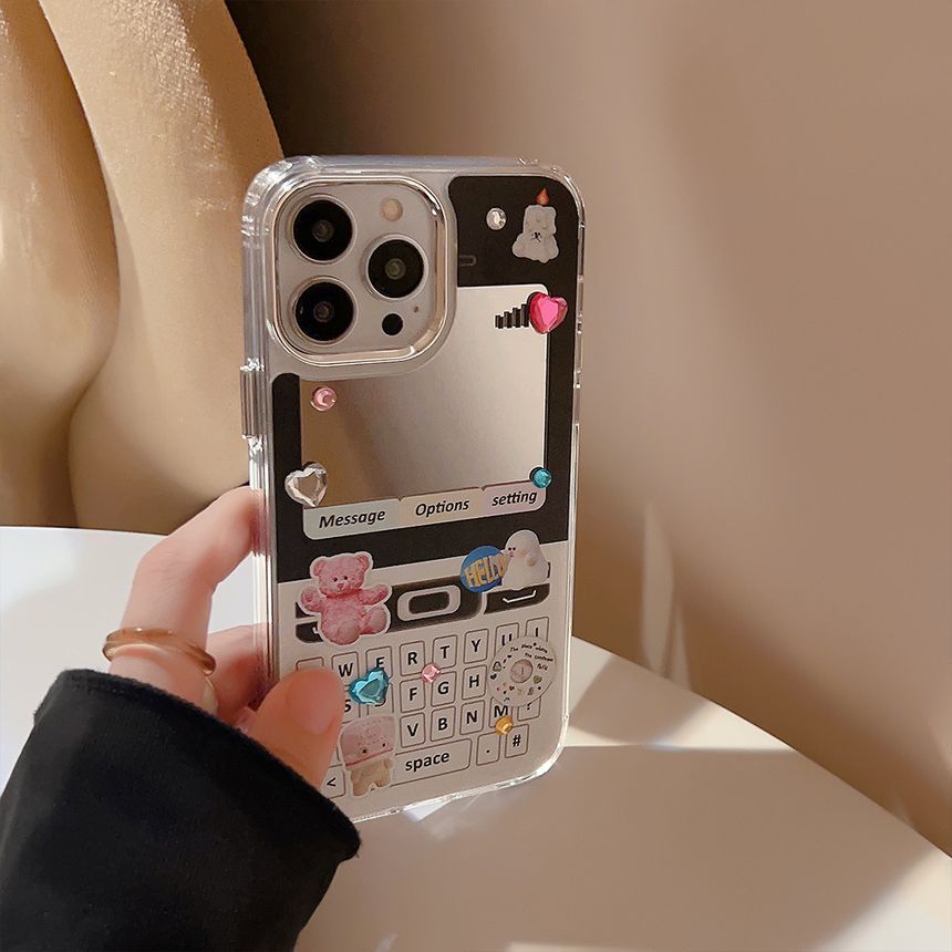 Mirrored Print Cellphone Vintage Phone Case
