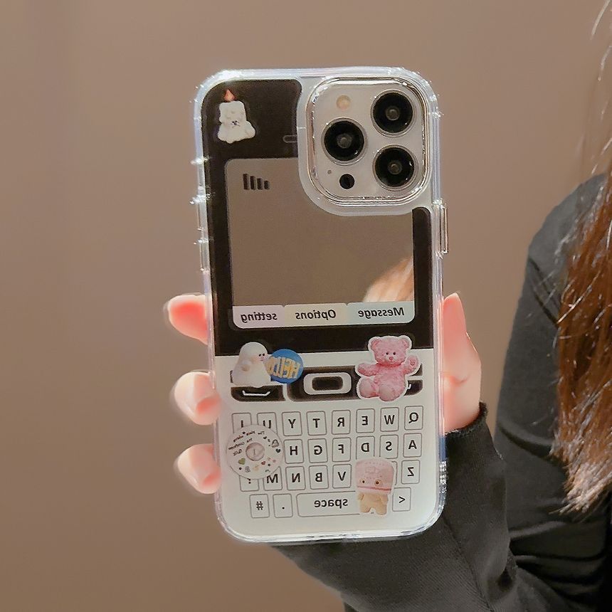 Mirrored Print Cellphone Vintage Phone Case