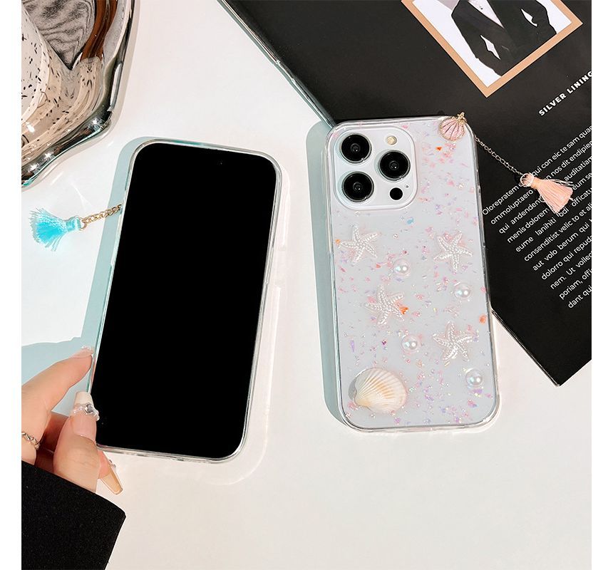 Transparent Case Shell Starfish Phone