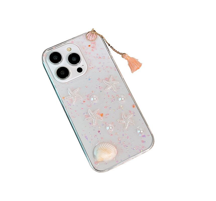 Transparent Case Shell Starfish Phone