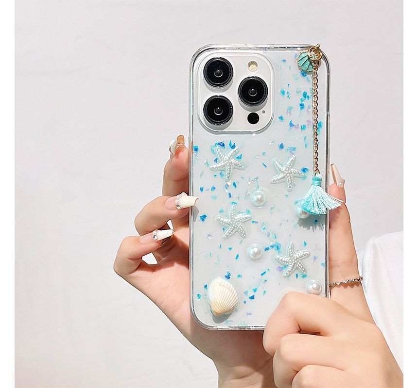 Transparent Case Shell Starfish Phone
