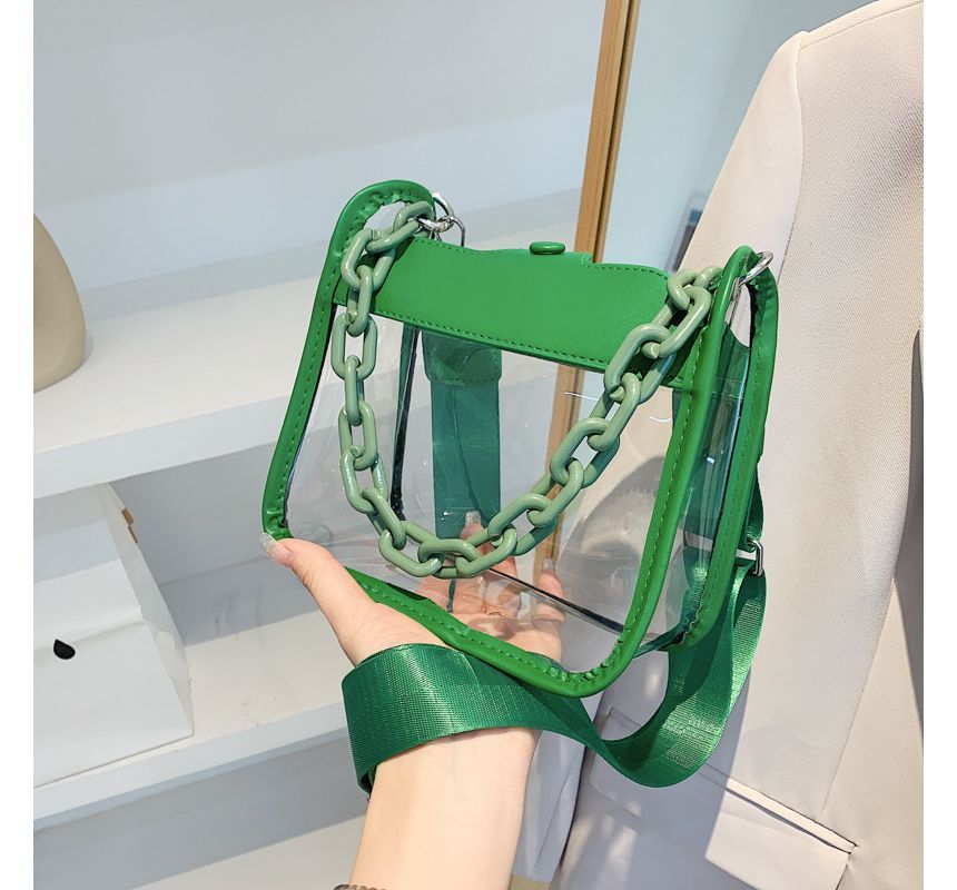 Crossbody Chain Transparent Bag
