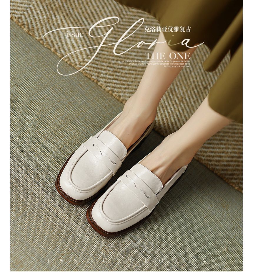 Penny Loafers Faux Leather