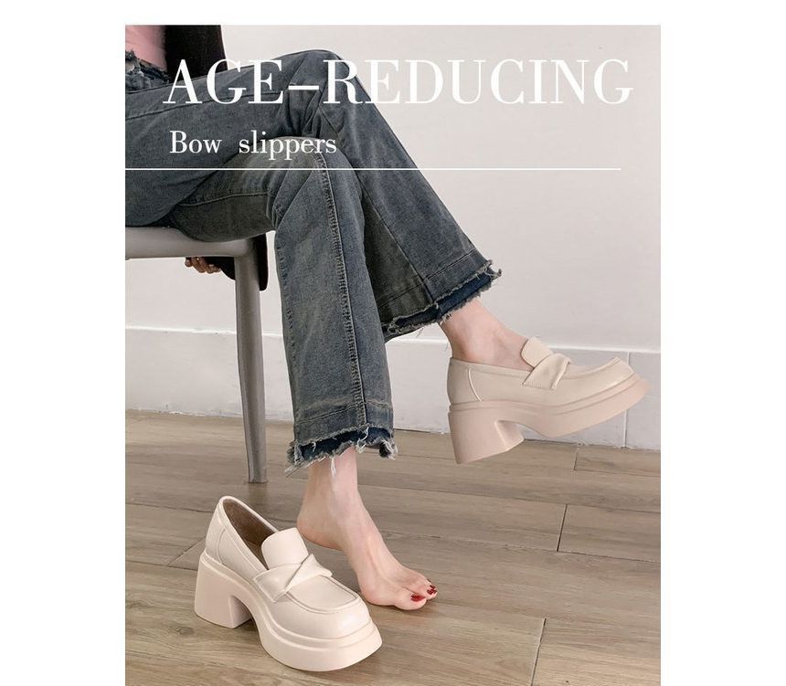 Heel Loafers Platform Chunky