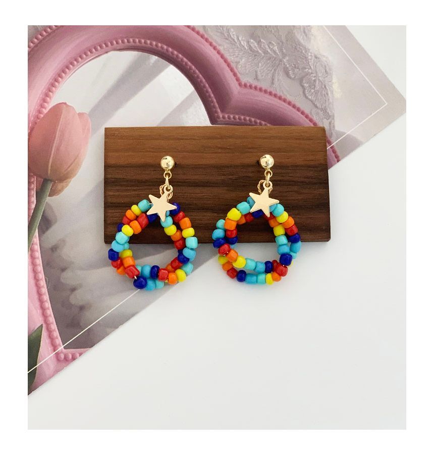 Earring Dangle Bead Alloy