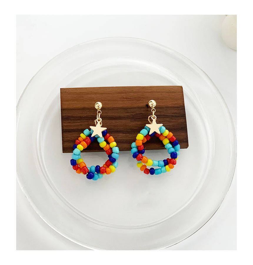 Earring Dangle Bead Alloy