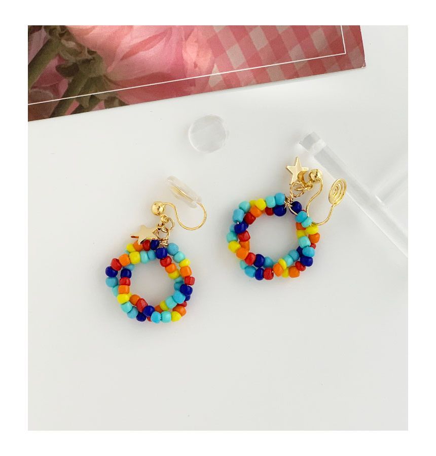 Earring Dangle Bead Alloy