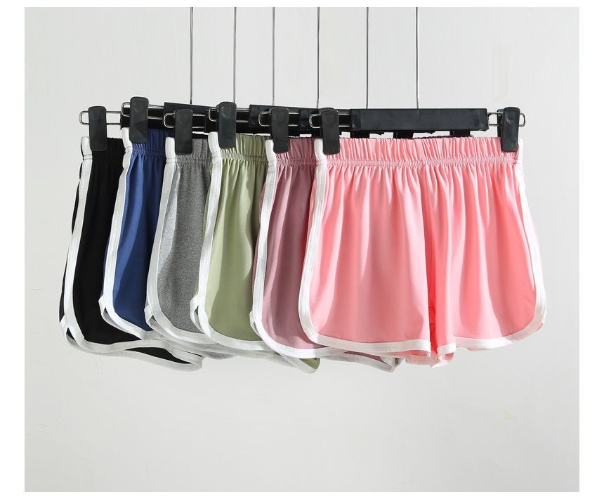 Shorts Elastic Sweat Waist Contrast Trim