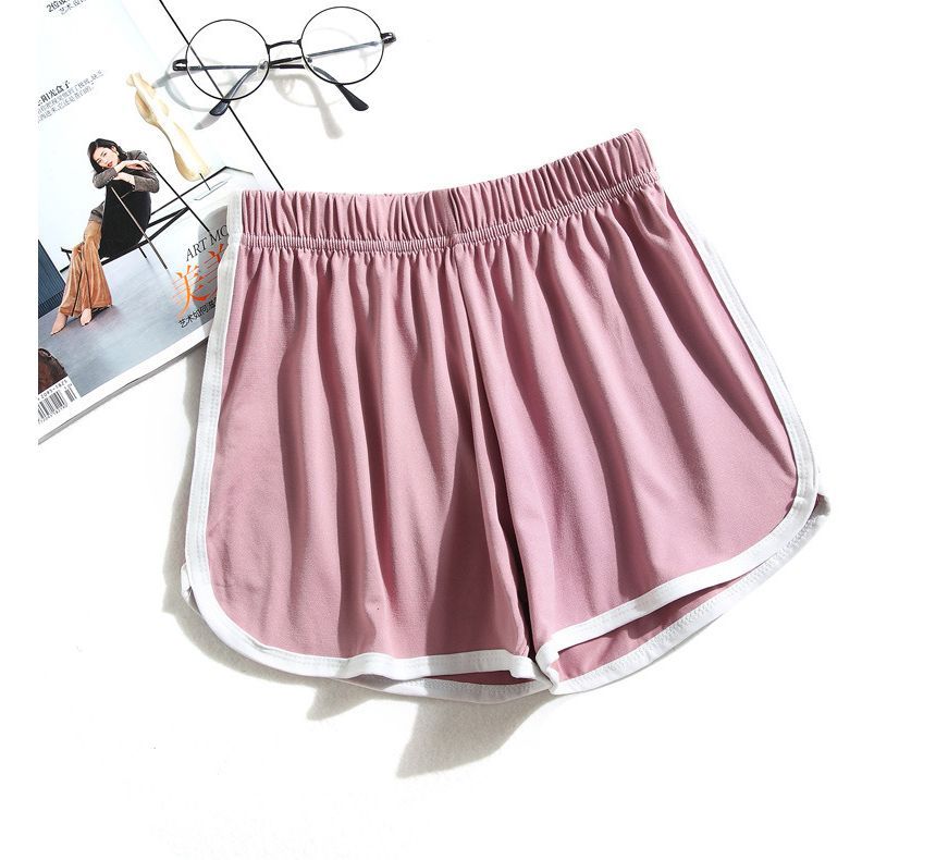 Shorts Elastic Sweat Waist Contrast Trim