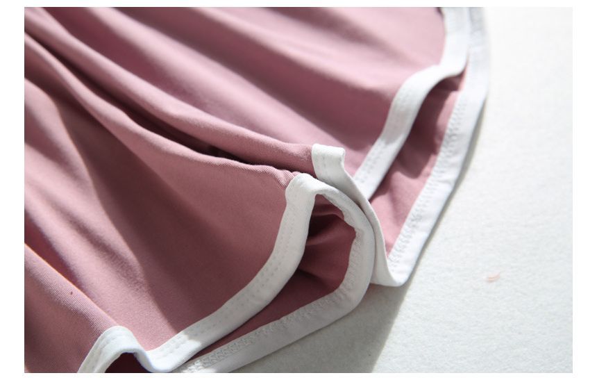 Shorts Elastic Sweat Waist Contrast Trim