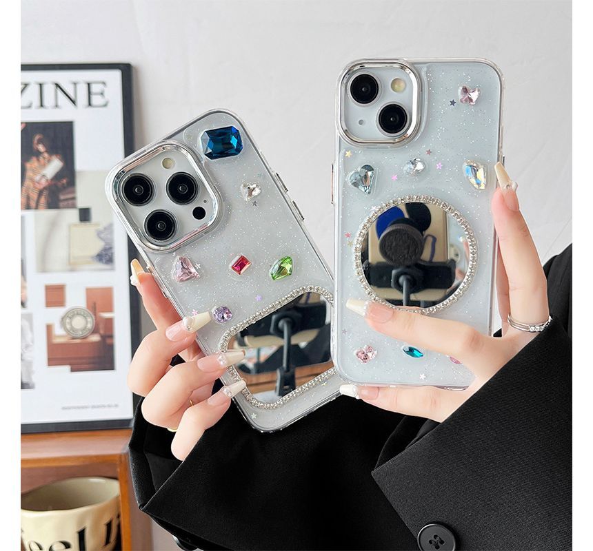 Phone Case Embellished Mirrored