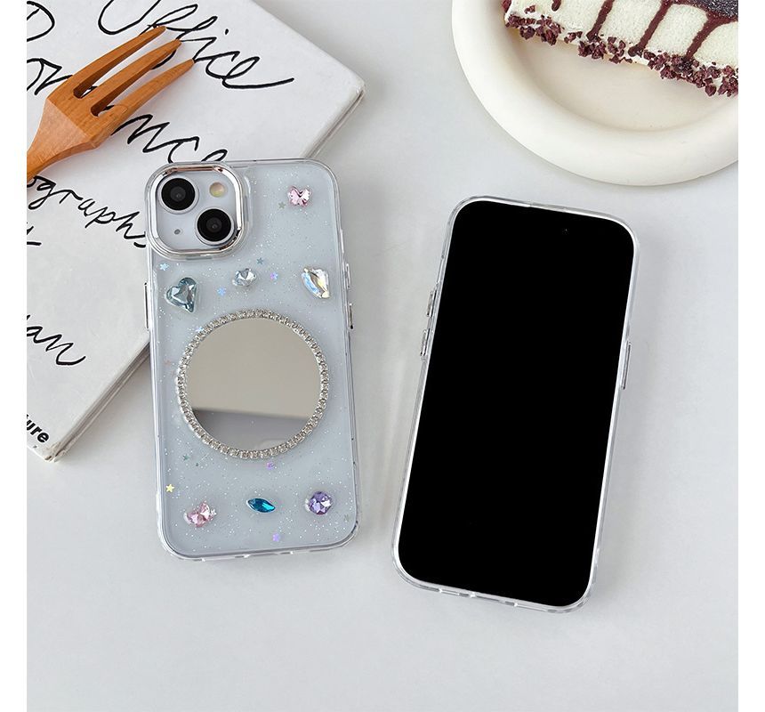 Phone Case Embellished Mirrored