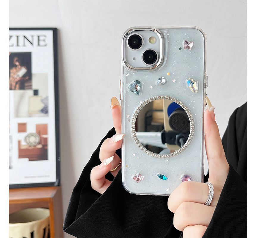 Phone Case Embellished Mirrored