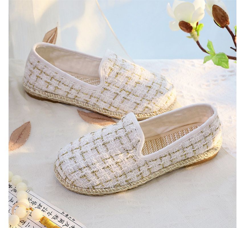 Slip-Ons Plaid Espadrille