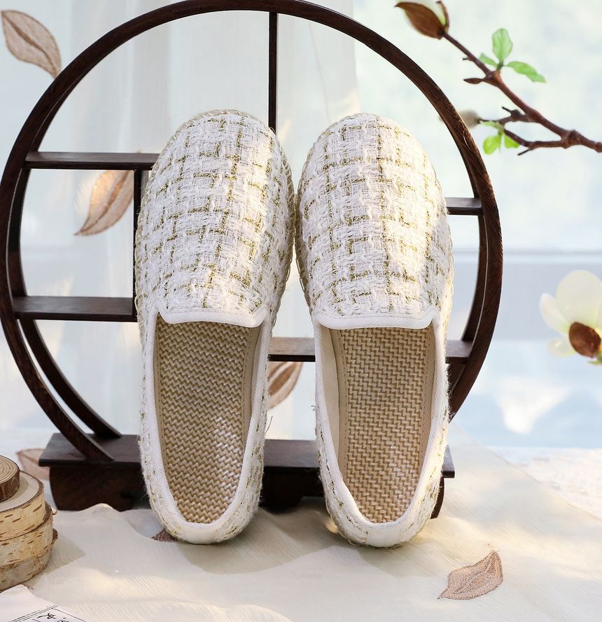 Slip-Ons Plaid Espadrille