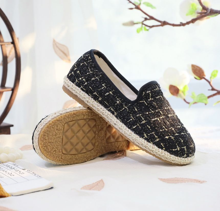 Slip-Ons Plaid Espadrille