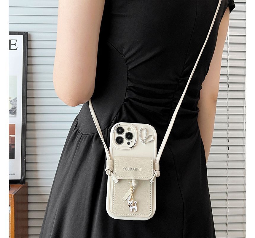 Holder Cat Pendant Case Phone Card
