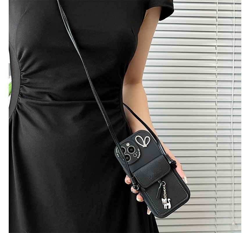 Holder Cat Pendant Case Phone Card