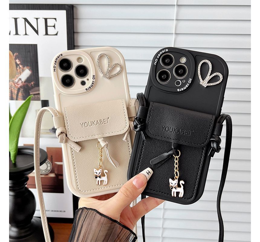 Holder Cat Pendant Case Phone Card
