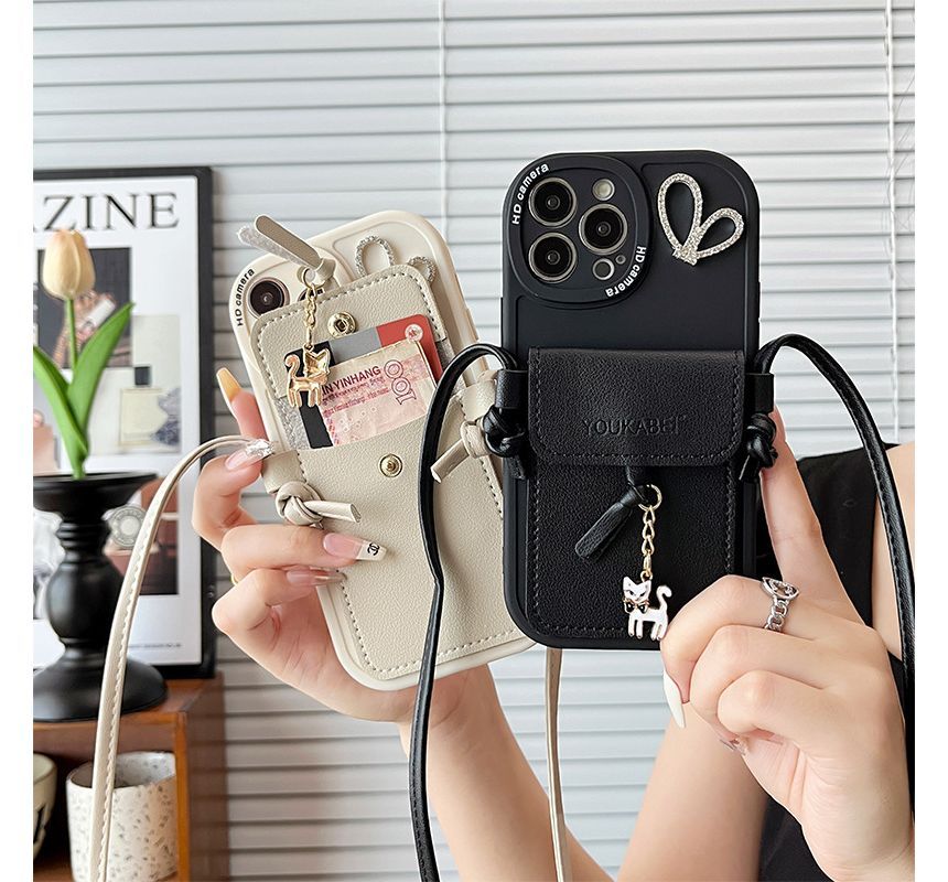 Holder Cat Pendant Case Phone Card