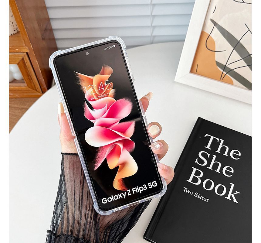 Phone Floral Case Faux Pearl Butterfly