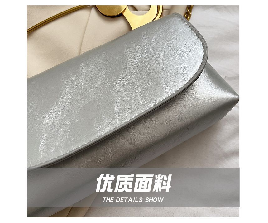 Crossbody Flap Handle Bag Safety Pin