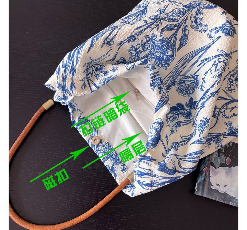 / Floral Bag Crossbody Tote