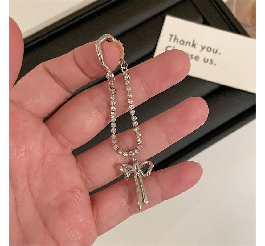Rhinestone Cuff Bow Ear