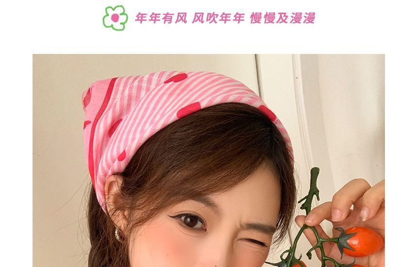 / Eye Sunglasses Print Cat Headkerchief Heart