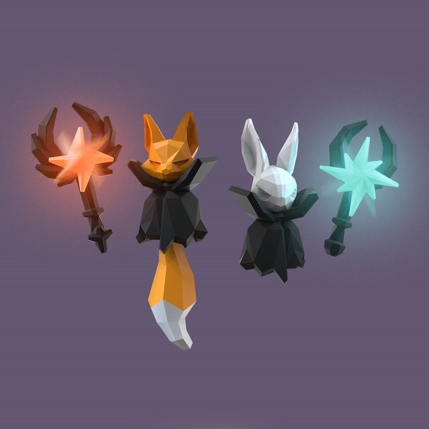 Earring Magic Halloween Fox Staff
