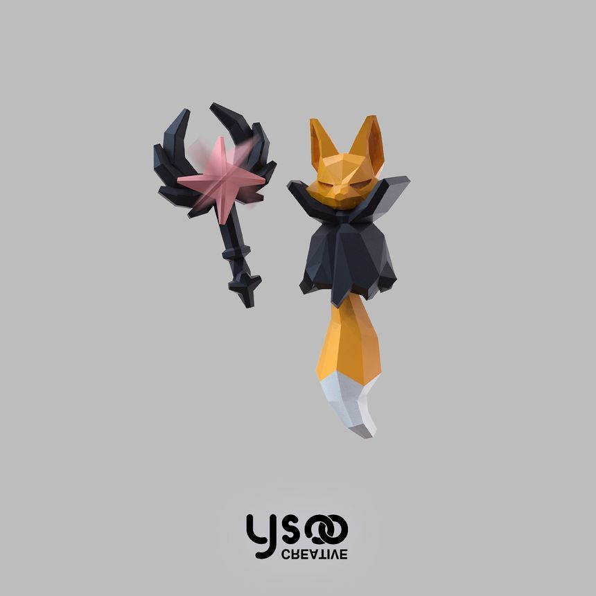Earring Magic Halloween Fox Staff