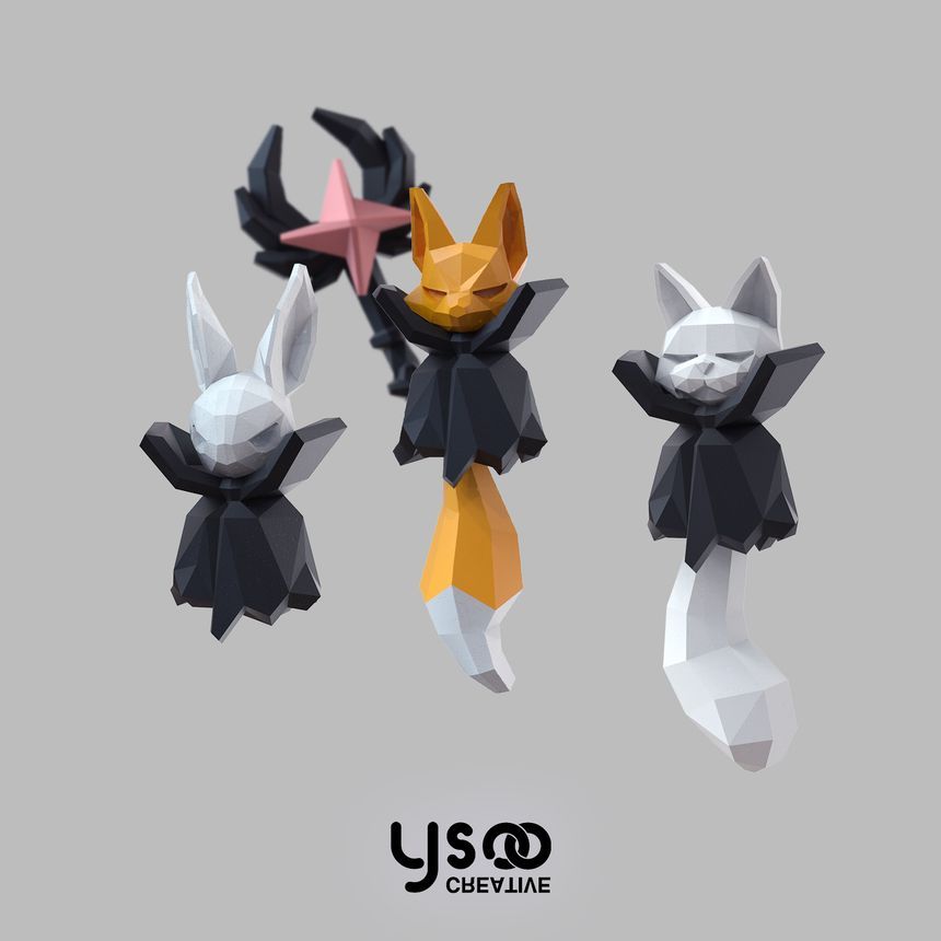 Earring Magic Halloween Fox Staff