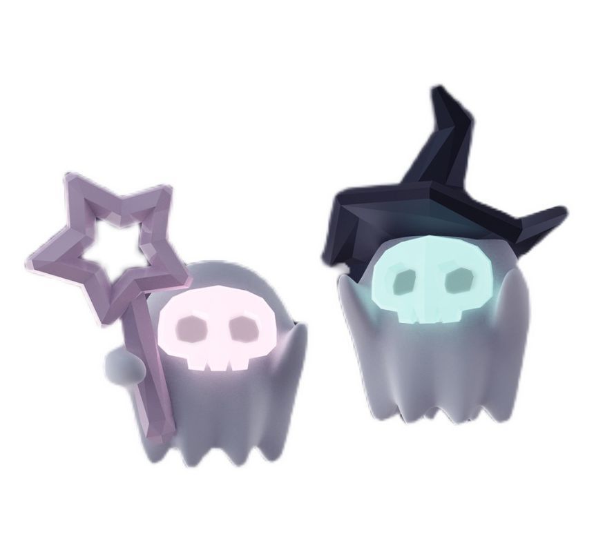 Stud ) Ghost ( Designs Various Earring Silver Sterling Halloween