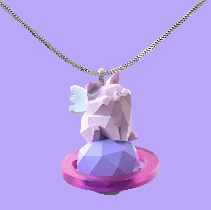 Pig Necklace Planet