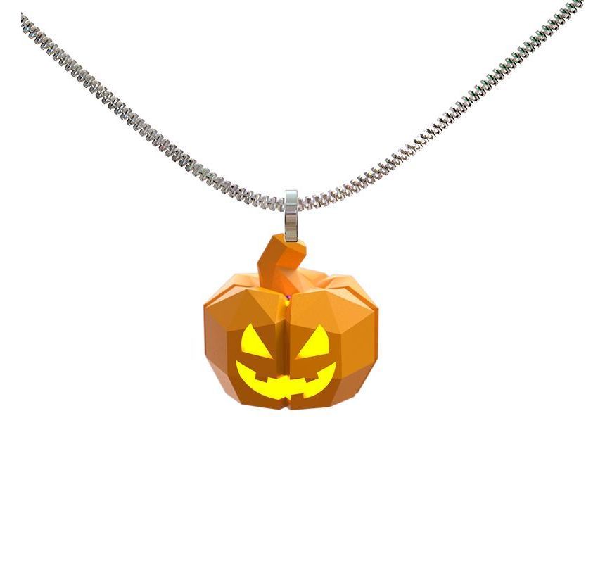 Lantern Necklace Halloween Pumpkin