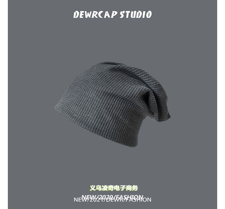 Slouchy Plain Beanie Knit