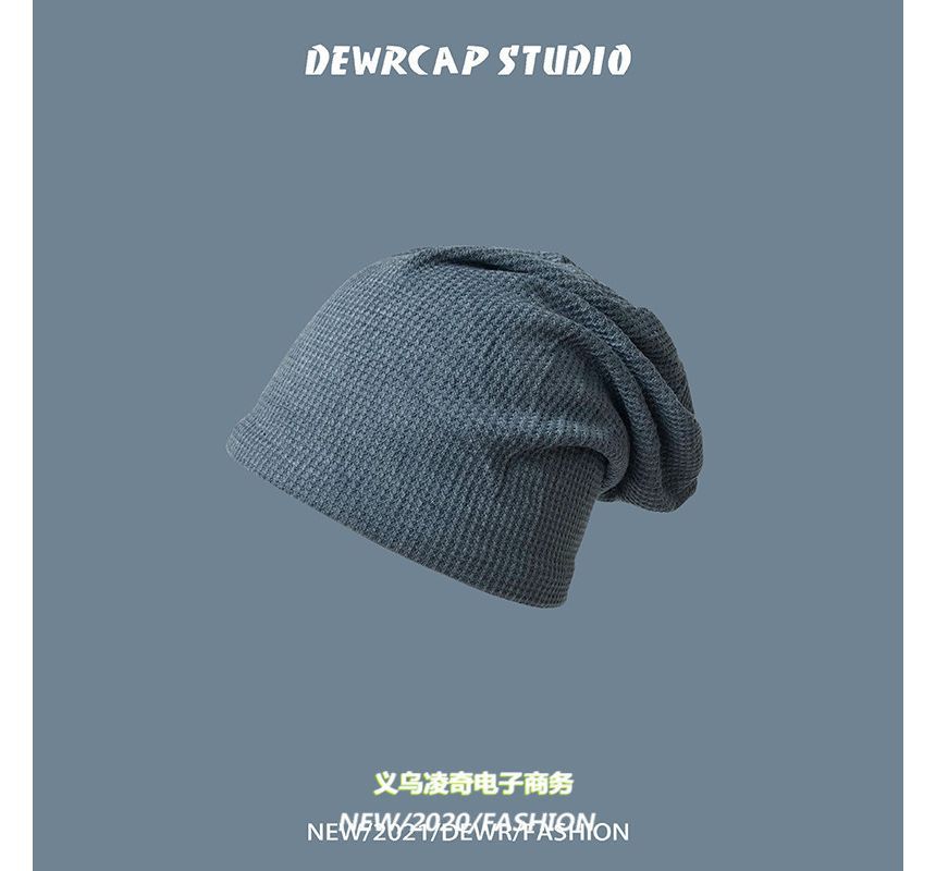 Slouchy Plain Beanie Knit