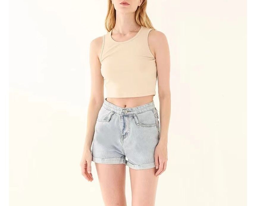 Plain Tank Top Crop
