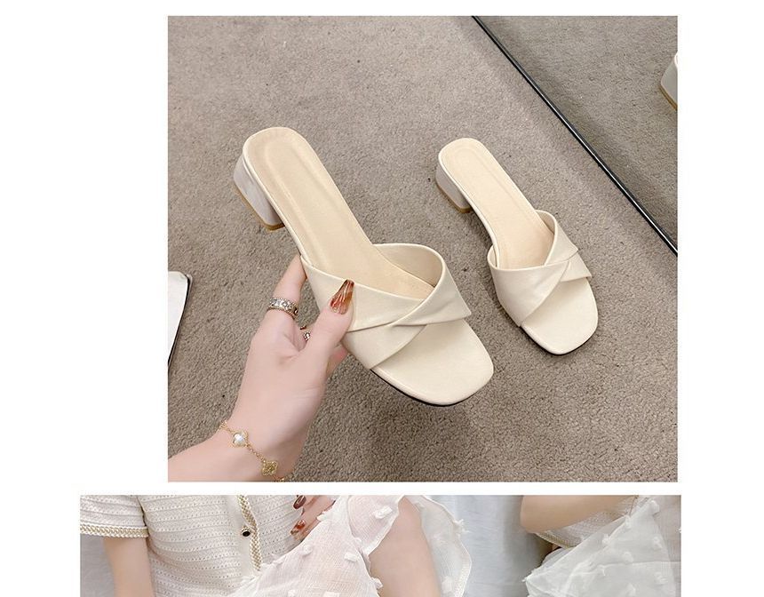 Heel Slide Knot Sandals Chunky