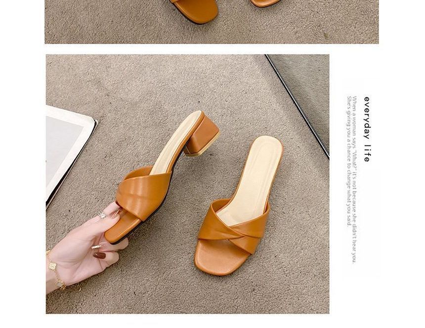 Heel Slide Knot Sandals Chunky