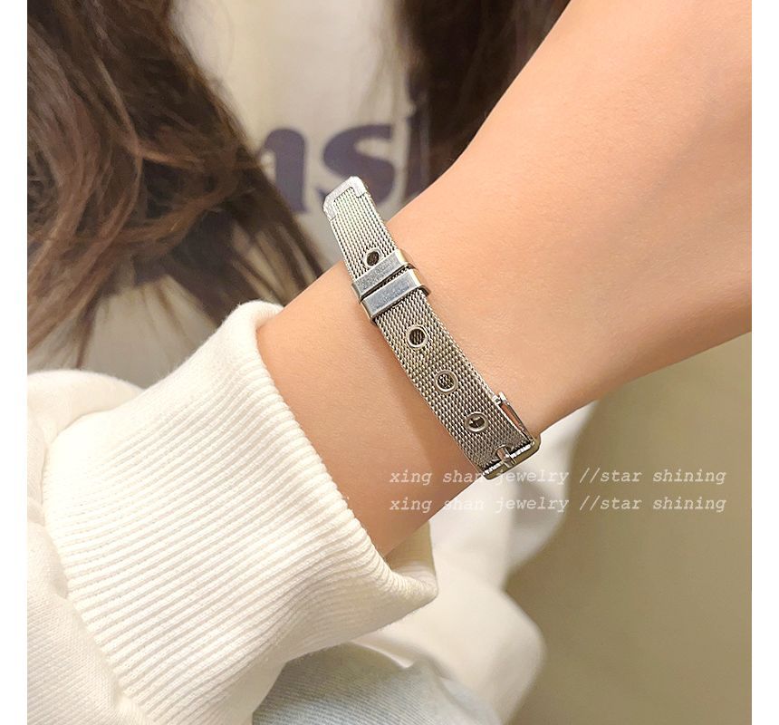 Leather Bracelet Pendant Star Buckled Alloy Faux /