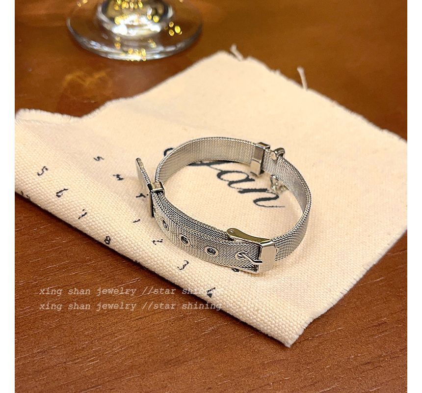 Leather Bracelet Pendant Star Buckled Alloy Faux /